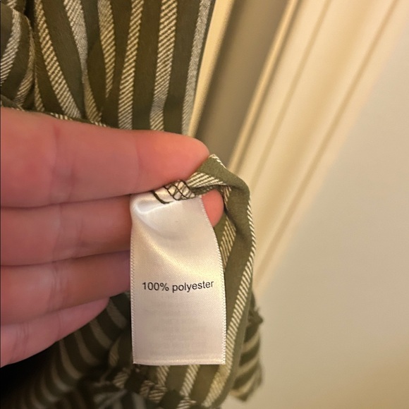 Maurices Green and White Striped Blouse - Picture 7 of 9